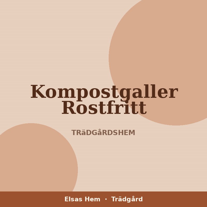 Kompostgaller Rostfritt