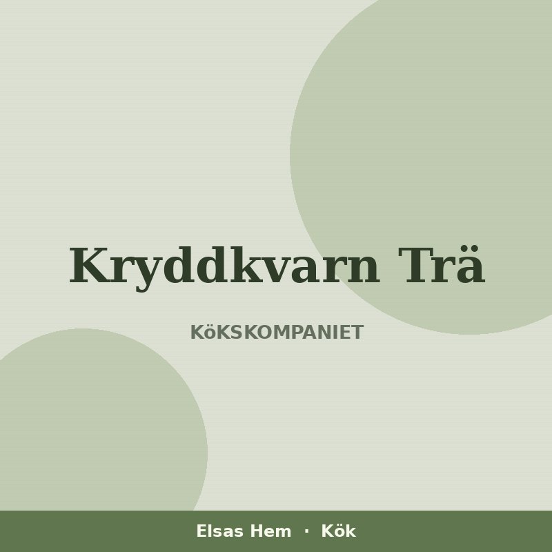 Kryddkvarn Trä