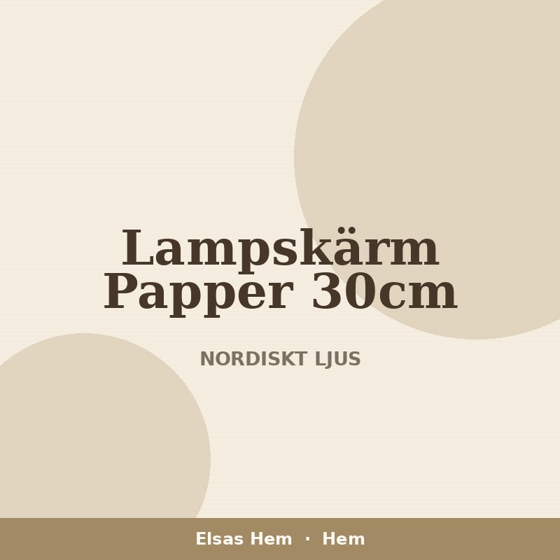 Lampskärm Papper 30cm