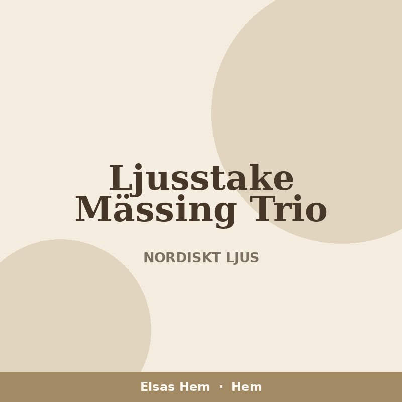 Ljusstake Mässing Trio