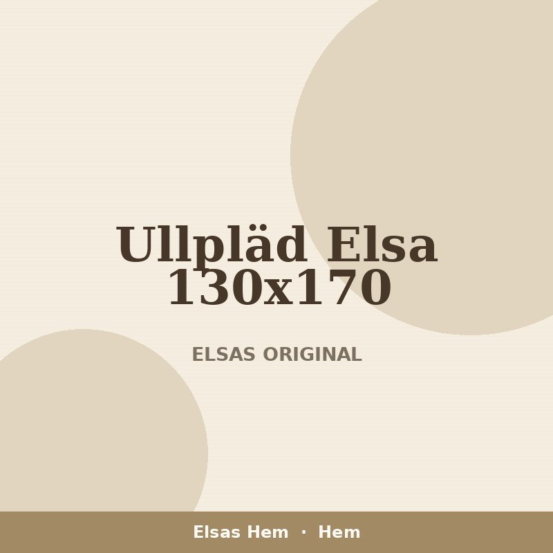 Ullpläd Elsa 130x170
