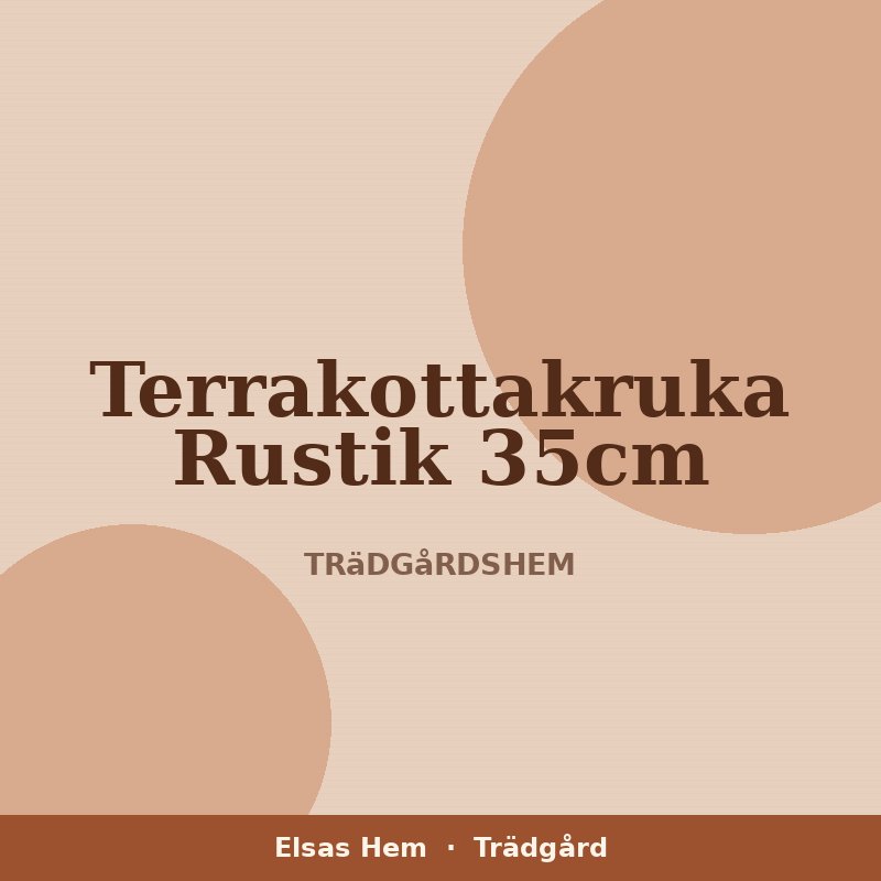 Terrakottakruka Rustik 35cm