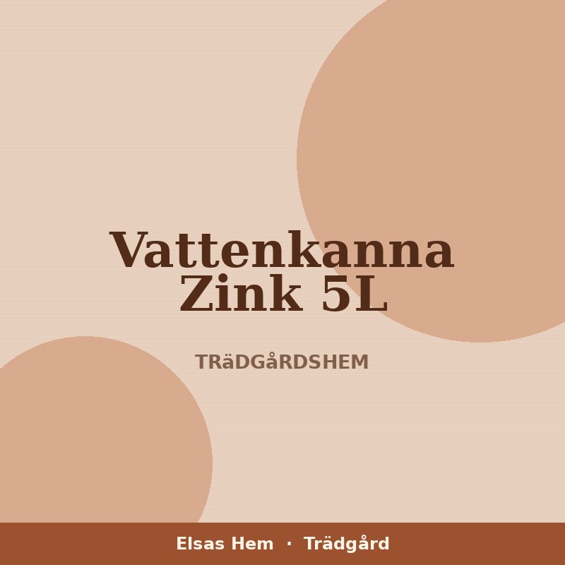 Vattenkanna Zink 5L