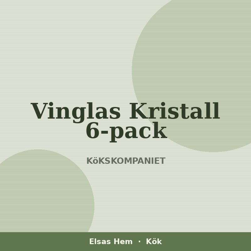 Vinglas Kristall 6-pack