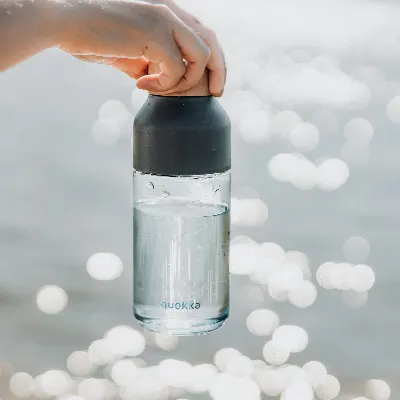 Glasflaska med lock 1 l