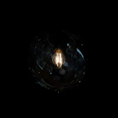 Taklampa Glob, rökglas