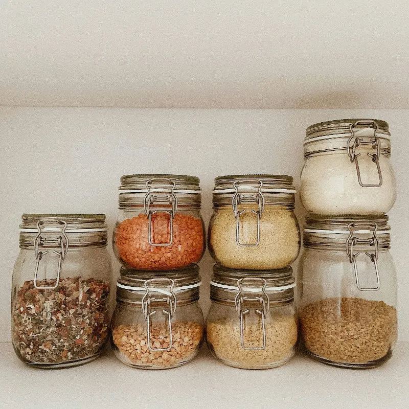 Förvaringsburk glas, 3-pack